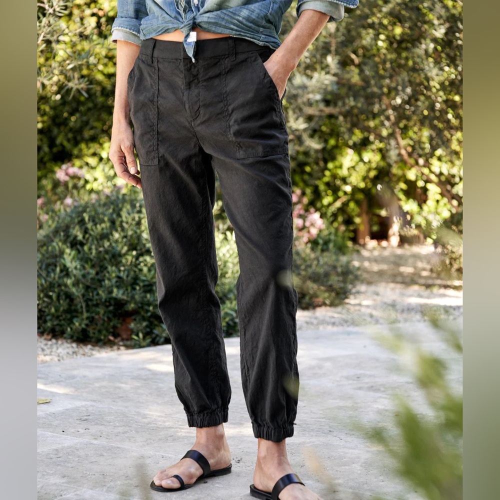 Frank & Eileen Jameson Performance linen jogger sz 8 black